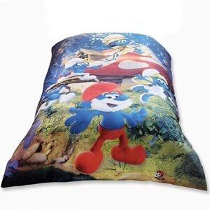 Peyo Smurfs The Lost Village Duvet Cover Bedding 60” x 83”